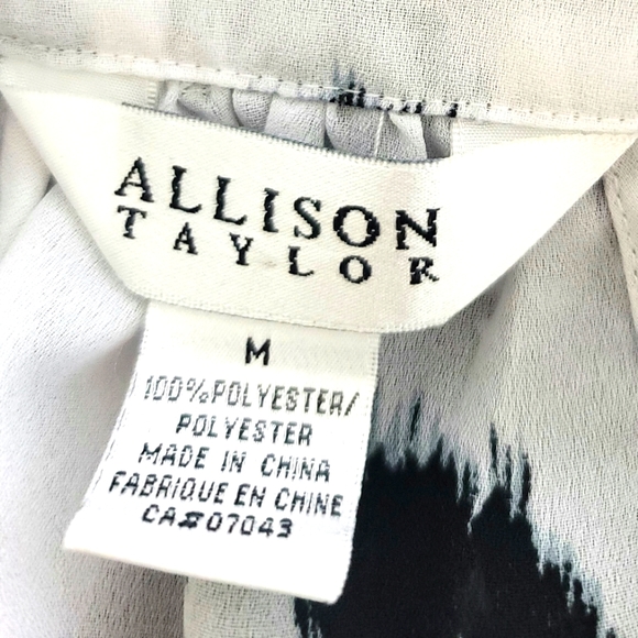 Allison Taylor Sleeveless Floral Blouse Size M - Picture 7 of 7